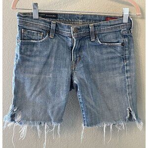 Citizens of Humanity Ingrid Cut off Raw Hem Denim Jeans Shorts 27 Low rise